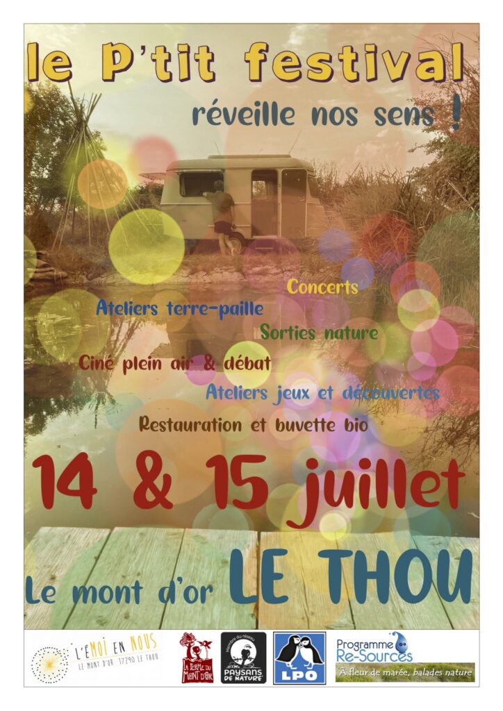 Affiche du P'tit festival du 14 et 15 juillet 2023