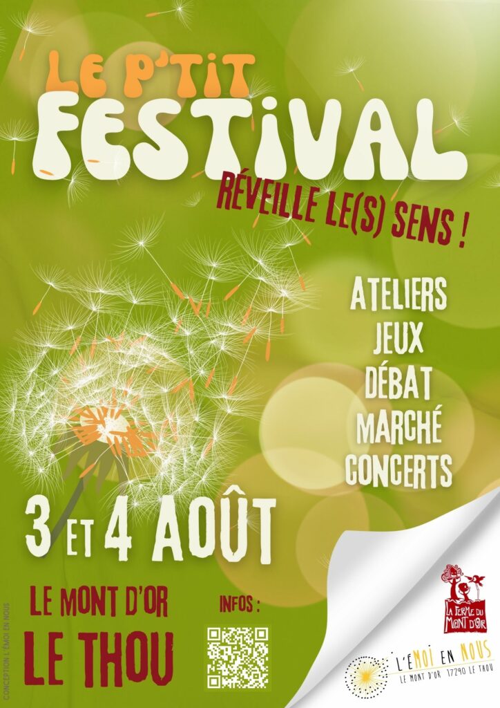 Le p'tit festival le 3 et 4 août