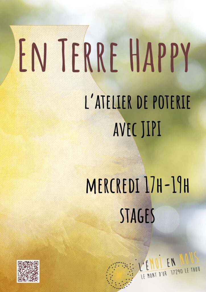 Zn Terre happy, l'atelier de poterie avec Jipi le mercredi de 17h à 19h